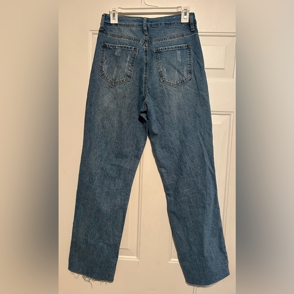 Rue 21 High Rise Straight Legged Distressed. Super cute! - Picture 3 of 7